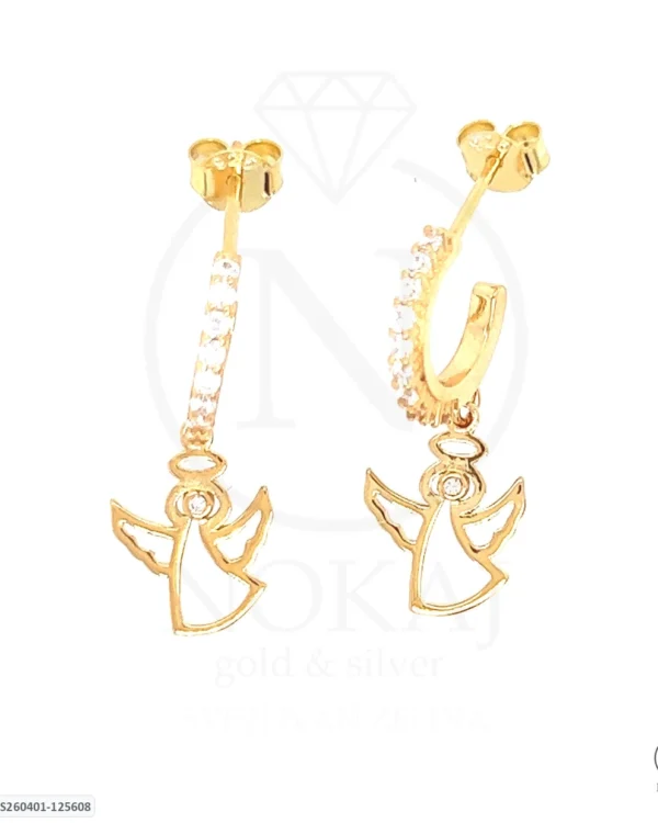 SREBRNE NAUŠNICE S CIRKONIMA - ANĐEO (S260401-125608)