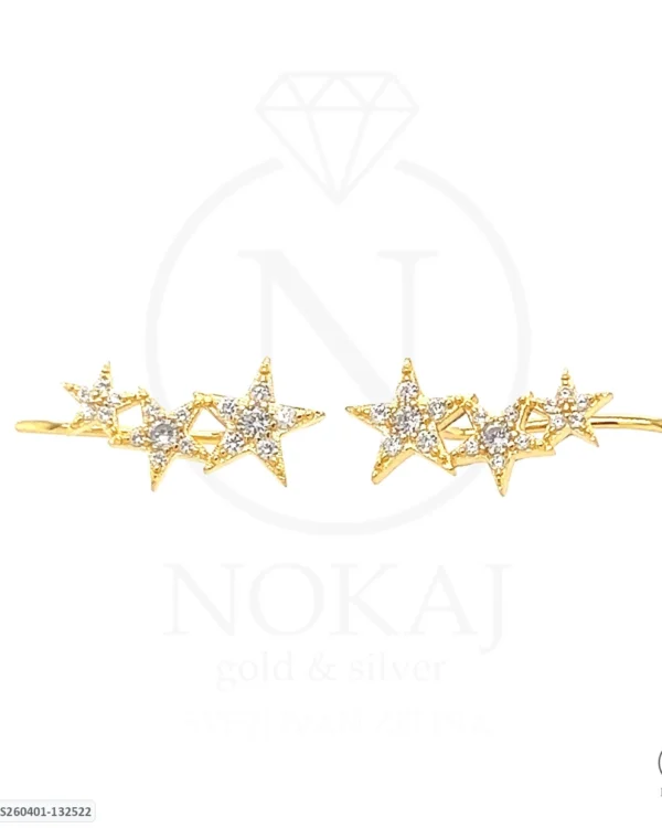 SREBRNE NAUŠNICE S CIRKONIMA - ZVIJEZDA (S260401-132522)