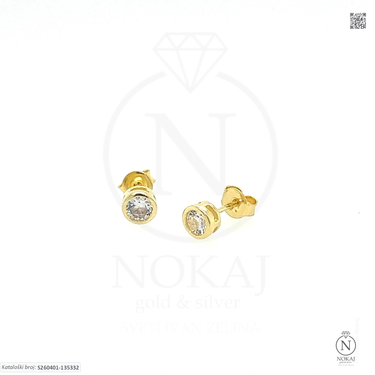 SREBRNE NAUŠNICE S CIRKONOM (S260401-135332)