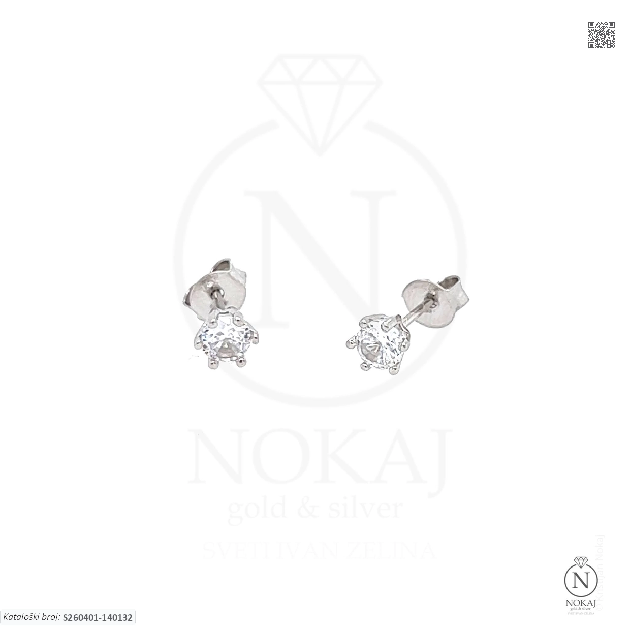 SREBRNE NAUŠNICE S CIRKONOM (S260401-140132)