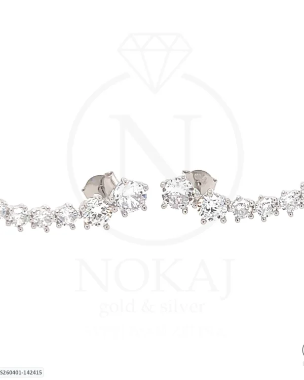 SREBRNE NAUŠNICE S CIRKONIMA (S260401-142415)