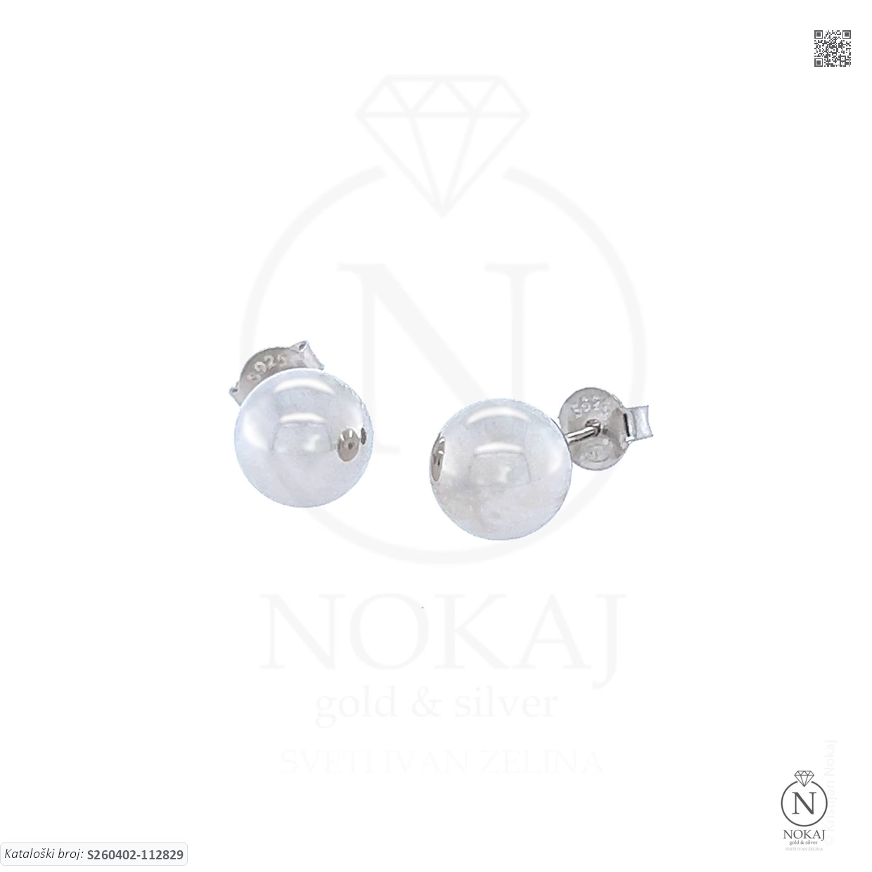 SREBRNE NAUŠNICE - KUGLICE (S260402-112829)