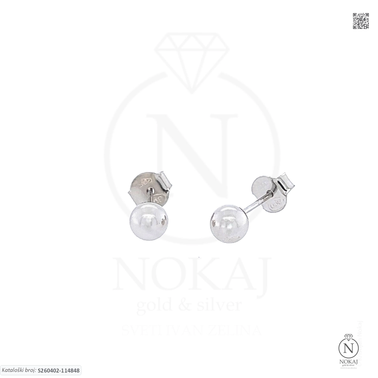 SREBRNE NAUŠNICE - KUGLICE (S260402-114848)
