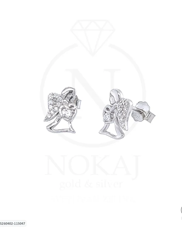 SREBRNE NAUŠNICE S CIRKONIMA - ANĐEO (S260402-115047)