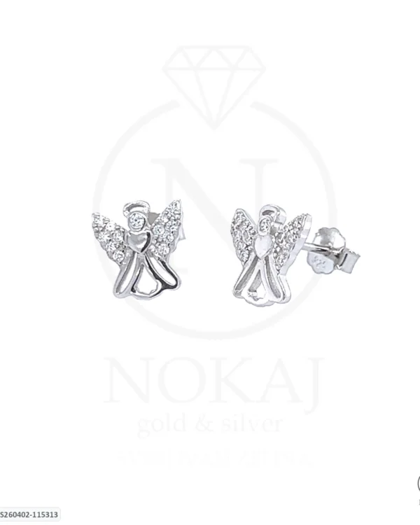 SREBRNE NAUŠNICE S CIRKONIMA - ANĐEO (S260402-115313)