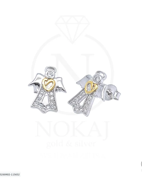 SREBRNE NAUŠNICE S CIRKONIMA - ANĐEO (S260402-115652)