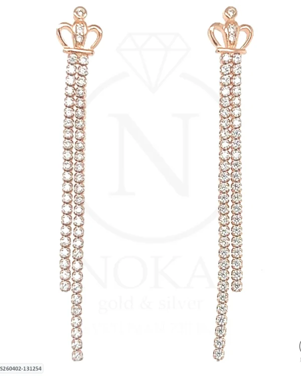 SREBRNE NAUŠNICE S CIRKONIMA - KRUNA (S260402-131254)