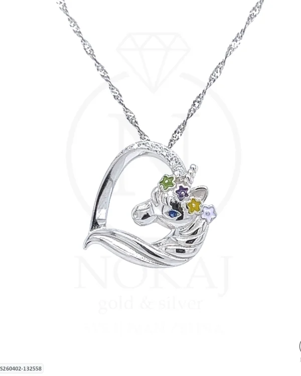 SREBRNA OGRLICA S CIRKONIMA - JEDNOROG (S260402-132558)