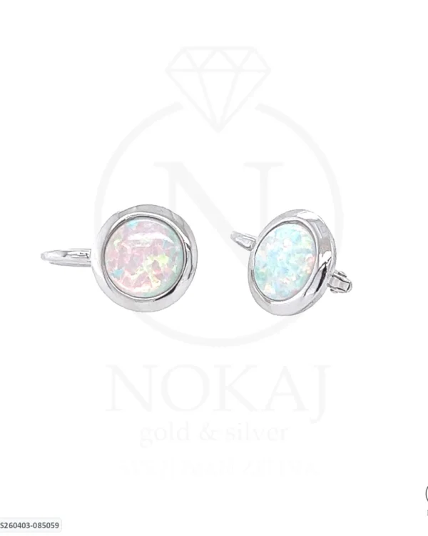 SREBRNE NAUŠNICE - OPAL (S260403-085059)