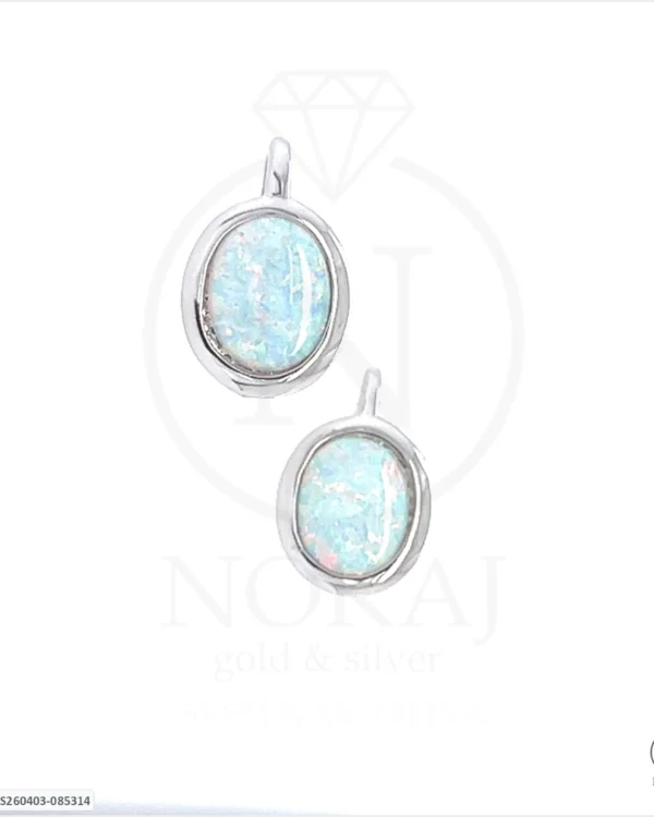 SREBRNE NAUŠNICE - OPAL (S260403-085314)