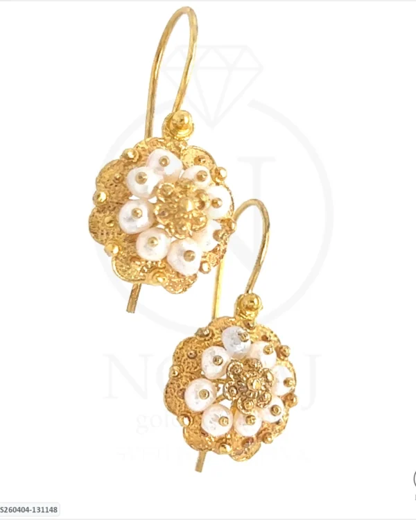 SREBRNE NAUŠNICE S BISERIMA - HRVATSKI TRADICIJSKI NAKIT (S260404-131148)