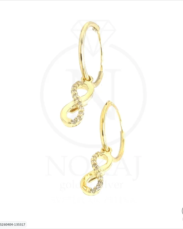 SREBRNE NAUŠNICE S CIRKONIMA - BESKONAČNOST (S260404-135317)