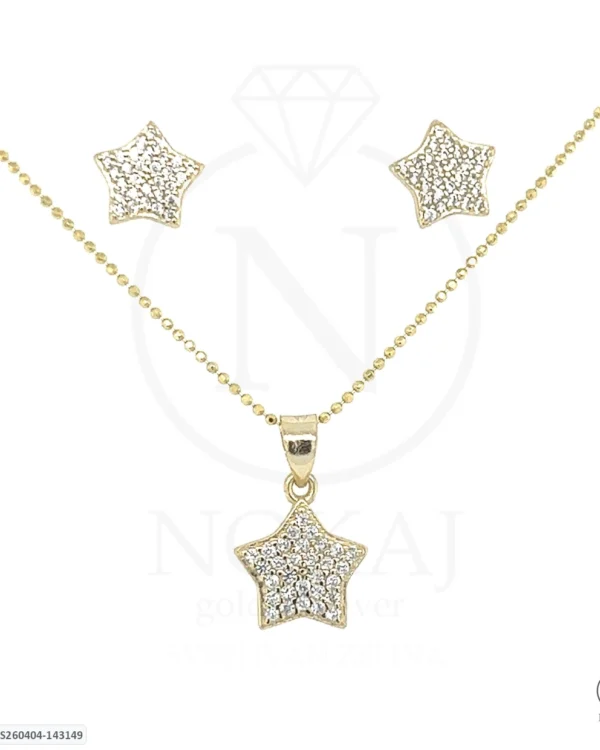 SREBRNI KOMPLET S CIRKONIMA - ZVIJEZDA (S260404-143149)