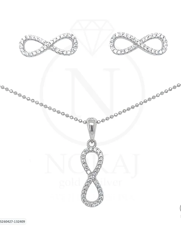 SREBRNI KOMPLET S CIRKONIMA - BESKONAČNOST (S260427-132409)