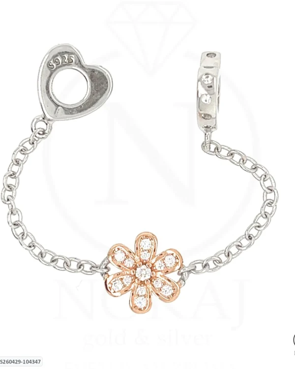 SREBRNI PRIVJESAK S CIRKONIMA - CVIJET (S260429-104347)