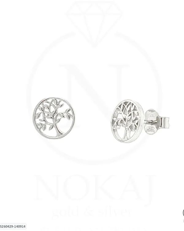 SREBRNE NAUŠNICE S CIRKONOM - STABLO ŽIVOTA (S260429-140914)