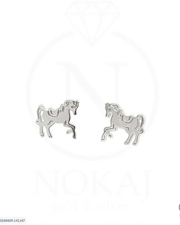 SREBRNE NAUŠNICE S CIRKONIMA - KONJ (S260429-141147)