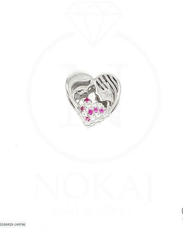 SREBRNI PRIVJESAK S CIRKONIMA - SRCE (S260429-144746)