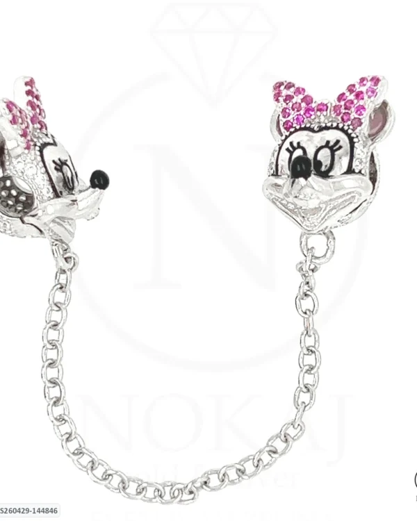 SREBRNI PRIVJESAK S CIRKONIMA - STILIZIRANI MOTIV (S260429-144846)