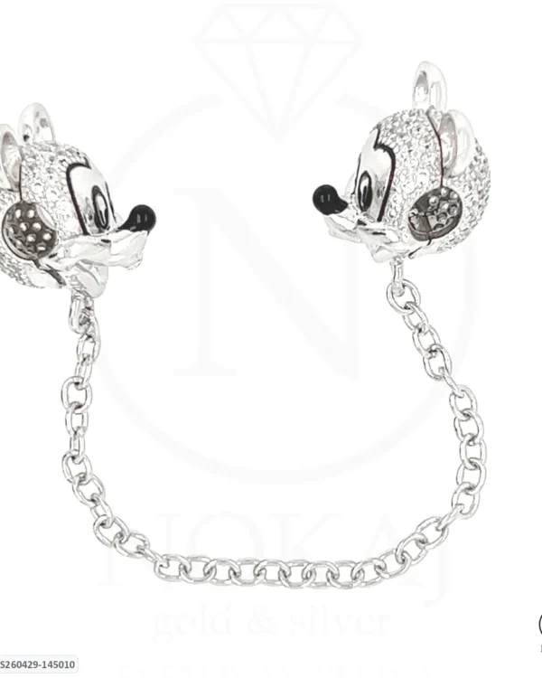 SREBRNI PRIVJESAK S CIRKONIMA - STILIZIRANI MOTIV (S260429-145010)