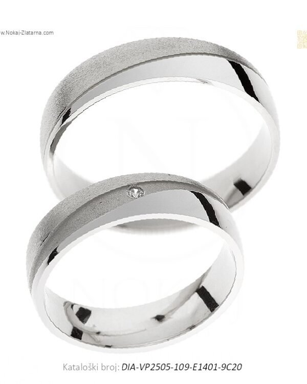 VJENČANO PRSTENJE – MODERAN I ODMJEREN STIL (S DIJAMANTOM)