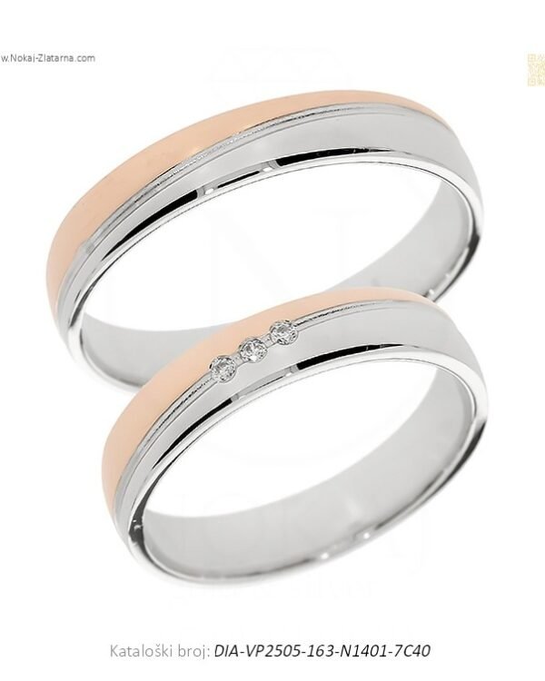 VJENČANO PRSTENJE – NAGLASAK NA VJEČNOJ POVEZANOSTI (S DIJAMANTIMA)