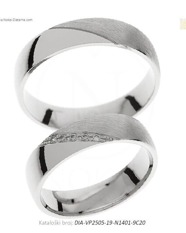 VJENČANO PRSTENJE – DISKRETNA ELEGANCIJA (S DIJAMANTIMA)