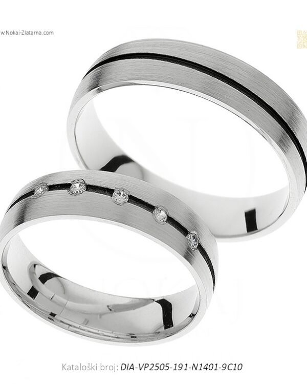 VJENČANO PRSTENJE – MINIMALIZAM U SNAŽNOM SIMBOLU (S DIJAMANTIMA)