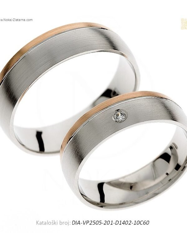 VJENČANO PRSTENJE DUOHARMONIJA – URAVNOTEŽENA KOMBINACIJA DVOJE (S DIJAMANTIAM)