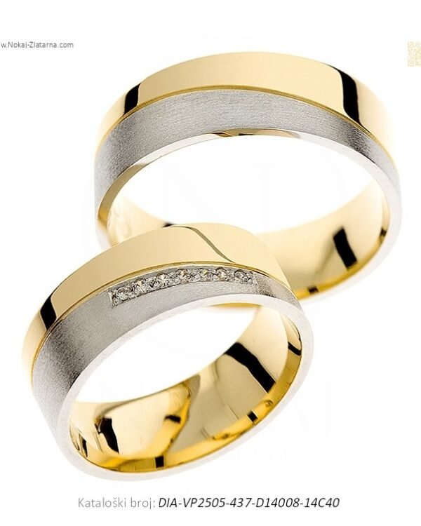 VJENČANO PRSTENJE DUOHARMONIJA – DISKRETNA DVOJNA ESTETIKA (S DIJAMANTIMA)