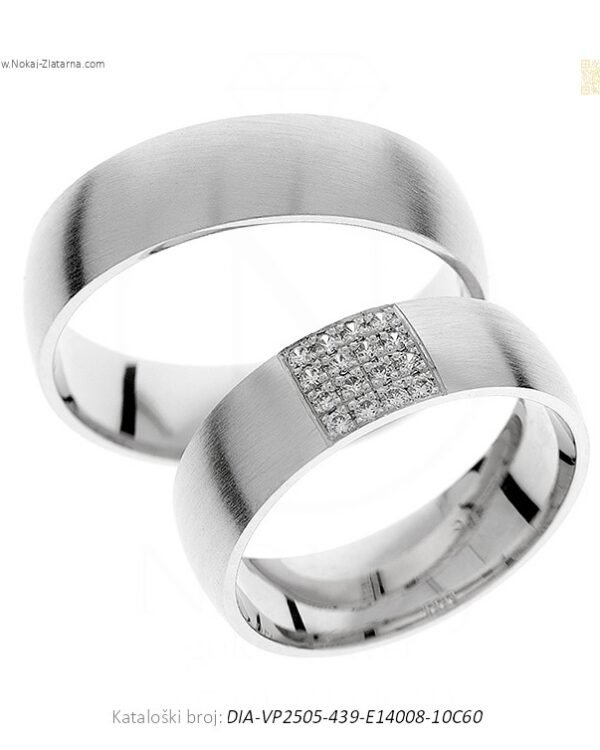 VJENČANO PRSTENJE – DODIR MODERNE PROFINJENOSTI (S DIJAMANTIMA)
