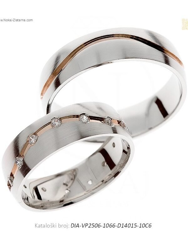VJENČANO PRSTENJE DUOHARMONIJA – URAVNOTEŽENA KOMBINACIJA DVOJE (S DIJAMANTIMA)