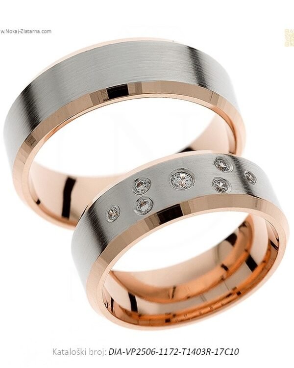 VJENČANO PRSTENJE TRIO – TRI STRANE ISTE LJUBAVI (S DIJAMANTIMA)
