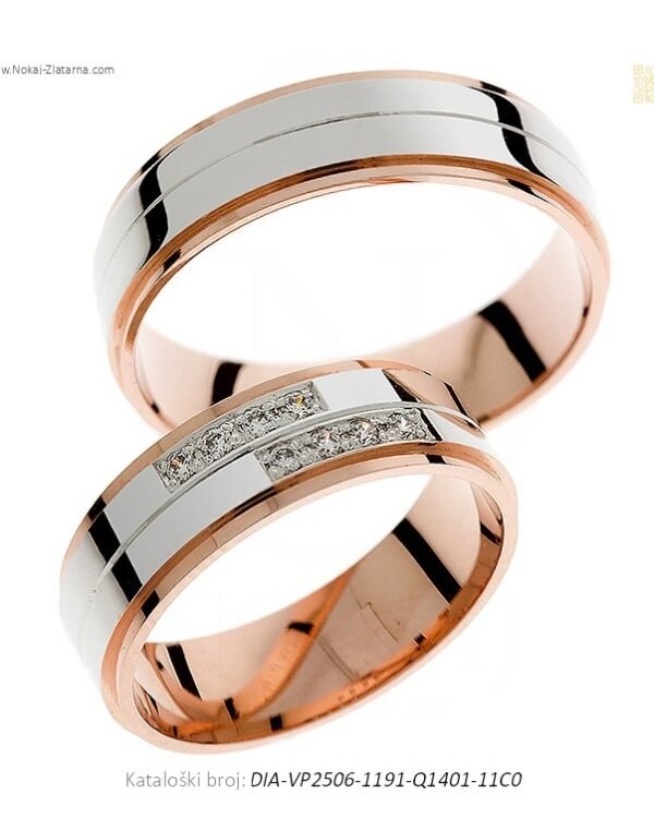 VJENČANO PRSTENJE QUATROSJAJ – ČETVEROSTRUKA ELEGANCIJA (S DIJAMANTIMA)