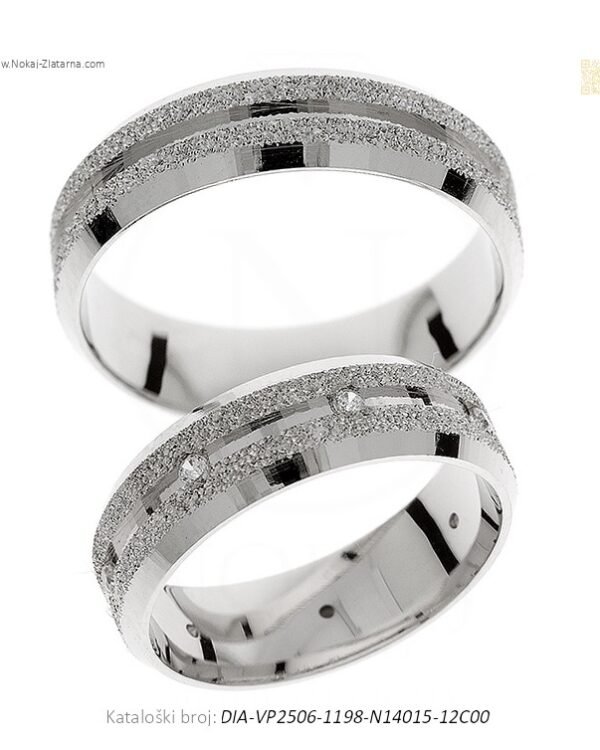 VJENČANO PRSTENJE – NAGLASAK NA VJEČNOJ POVEZANOSTI (S DIJAMANTIMA)