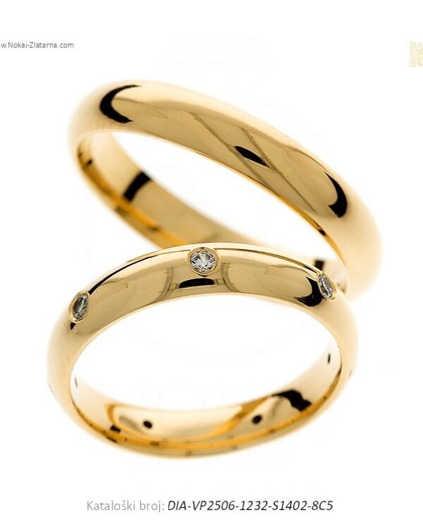 VJENČANO PRSTENJE SOLOLINIJA – SVJESNO OČIŠĆEN OD SUVIŠNOG (S DIJAMANTIMA)