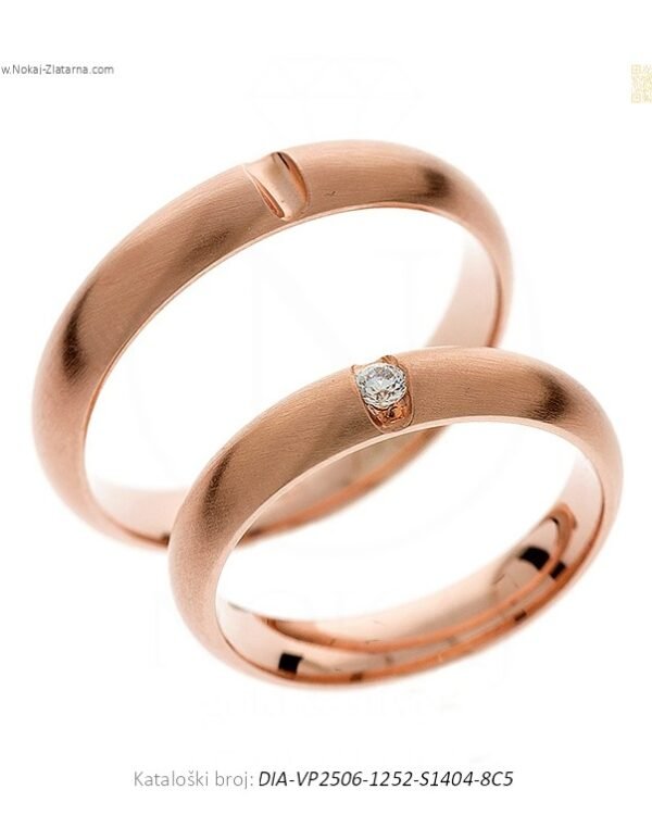 VJENČANO PRSTENJE SOLOLINIJA – OBLIK KOJI GOVORI O VJEČNOSTI (S DIJAMANTOM)