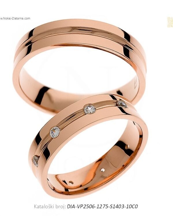 VJENČANO PRSTENJE SOLOLINIJA – NEPREKINUTA LINIJA VAŠE LJUBAVI (S DIJAMANTIMA)