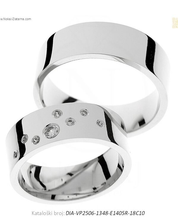 VJENČANO PRSTENJE – DODIR MODERNE PROFINJENOSTI (S DIJAMANTIMA)
