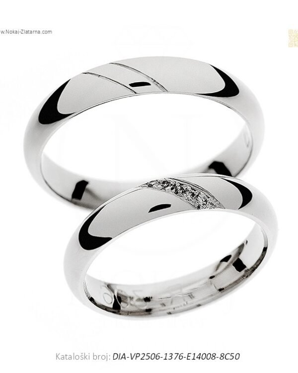 VJENČANO PRSTENJE – DIZAJN BEZ SUVISNIH DETALJA (S DIJAMANTIMA)