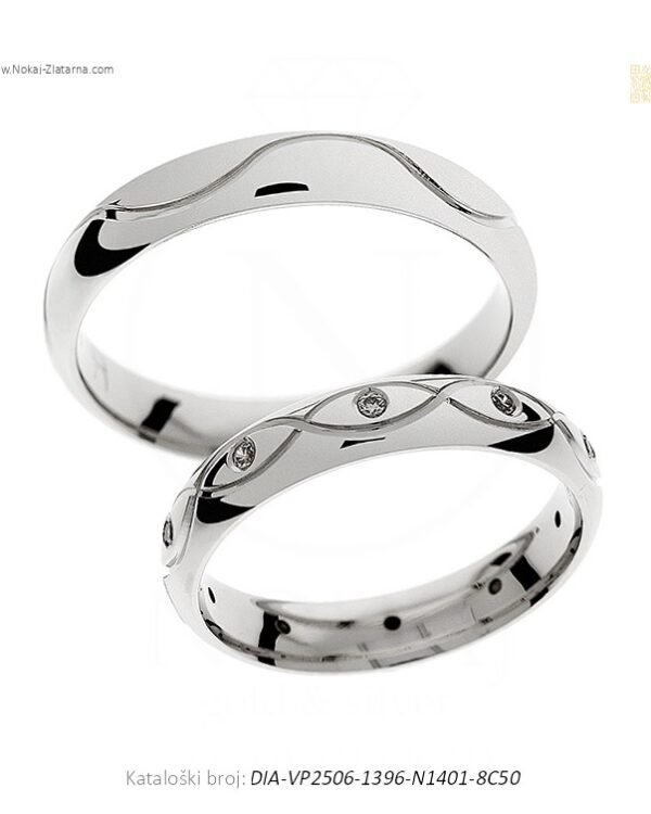 VJENČANO PRSTENJE – DISKRETNA ELEGANCIJA (S DIJAMANTIMA)