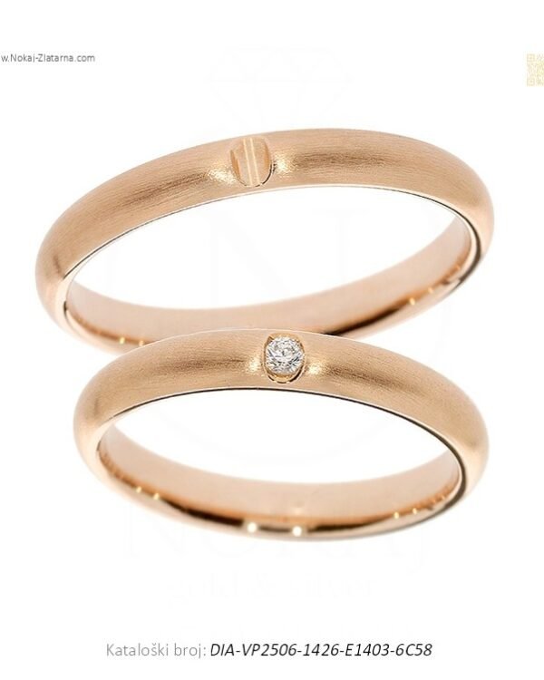 VJENČANO PRSTENJE – SUŠTINA STILA BEZ VIŠKA (S DIJAMANTOM)