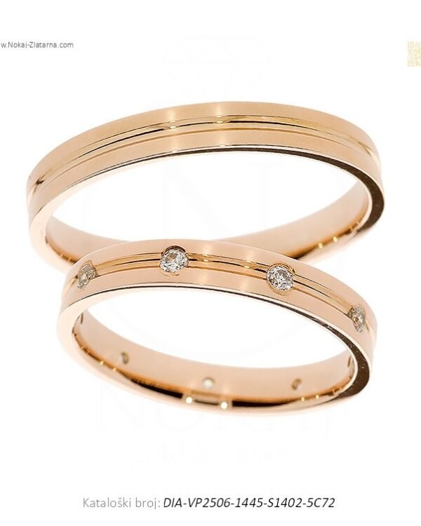 VJENČANO PRSTENJE SOLOLINIJA – TIHA SNAGA JEDNOG POTEZA (S DIJAMANTIMA)