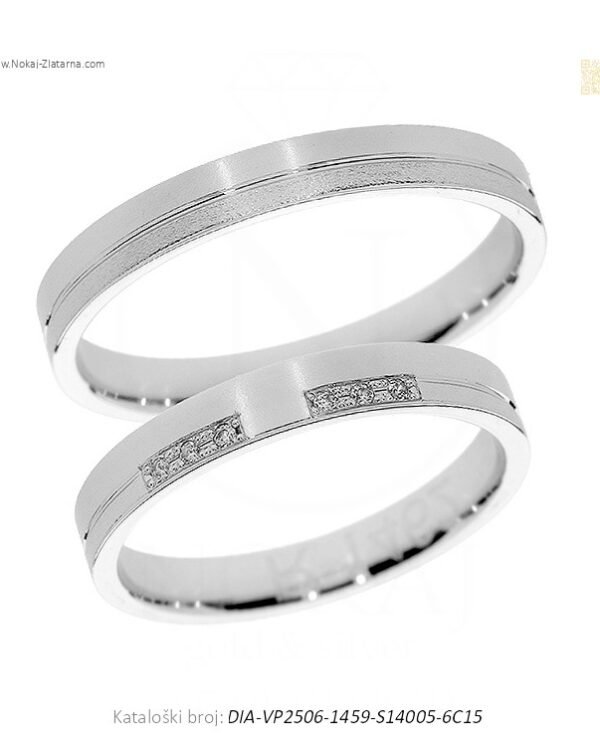 VJENČANO PRSTENJE SOLOLINIJA – JEDNOSTAVNOST KOJA POVEZUJE (S DIJAMANTIMA)