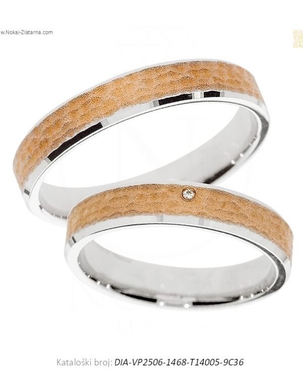 VJENČANO PRSTENJE TRIO – TROJEDINSTVO EMOCIJA (S DIJAMANTOM)