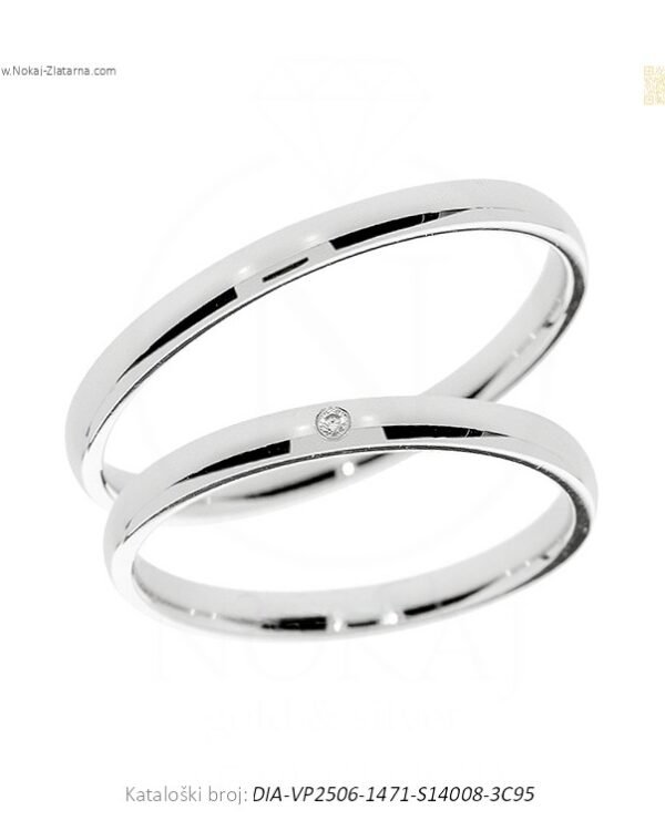 VJENČANO PRSTENJE SOLOLINIJA – DODIR ČISTOĆE ZA SVAKI STIL (S DIJAMANTOM)
