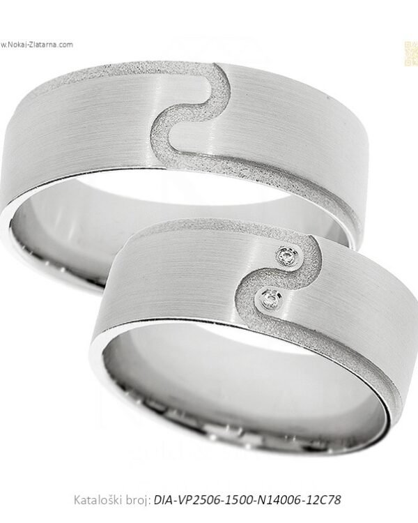 VJENČANO PRSTENJE – DODIR KOJI SPOJA (S DIJAMANTIMA)