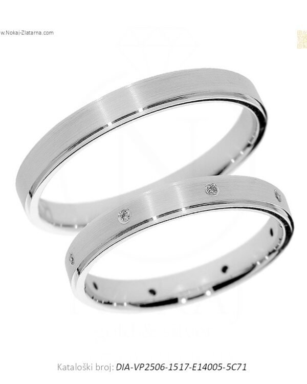 VJENČANO PRSTENJE – SOFISTICIRANI MINIMALIZAM (S DIJAMANTIMA)