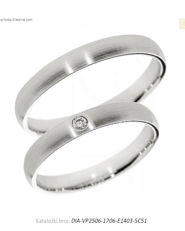 VJENČANO PRSTENJE – MODERNA TIŠINA ELEGANCIJE (S DIJAMANTOM)
