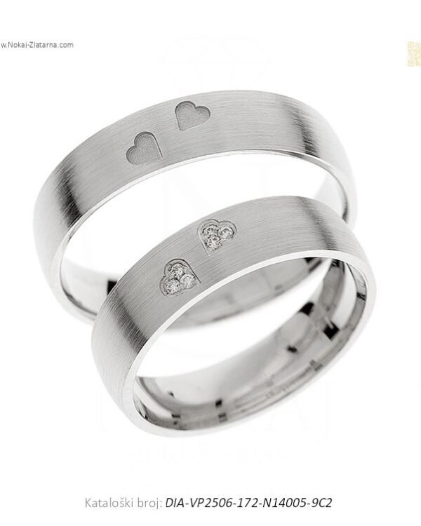 VJENČANO PRSTENJE – MINIMALIZAM U SNAŽNOM SIMBOLU (S DIJAMANTIMA)